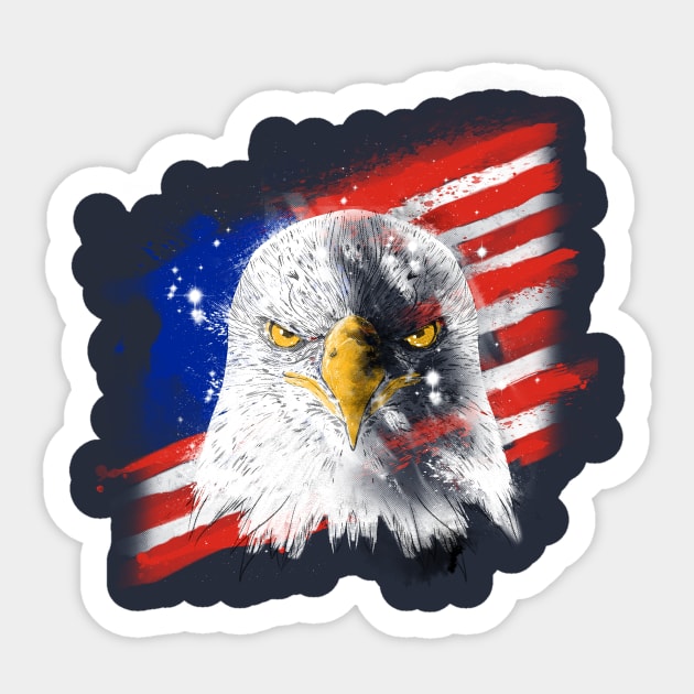 the eagle Sticker by kharmazero